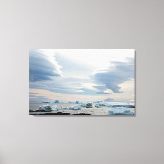 Antarctica. Brown Bluff. Lenticularwolken Leinwanddruck (Vorderseite)