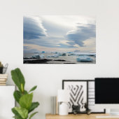 Antarctica. Brown Bluff. Lenticularwolken Poster (Heimbüro)