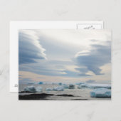 Antarctica. Brown Bluff. Lenticularwolken Postkarte (Vorne/Hinten)