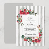Antarctica Gray Wedding Einladung (Vorne/Hinten)