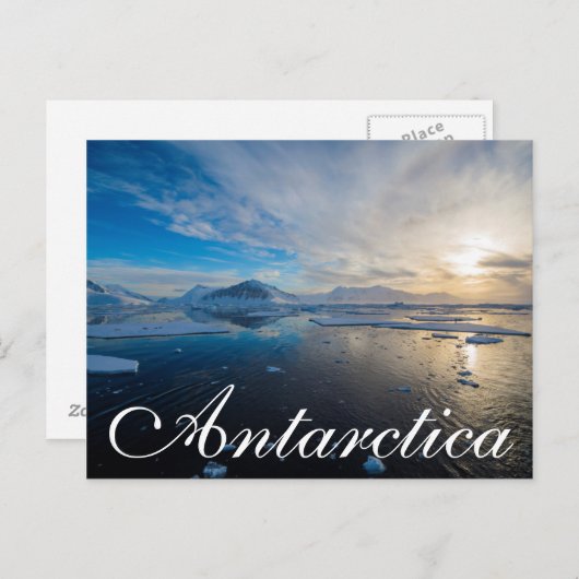 Antarctica. In der Nähe der Insel Adelaide. Gullet Postkarte (Vorne/Hinten)