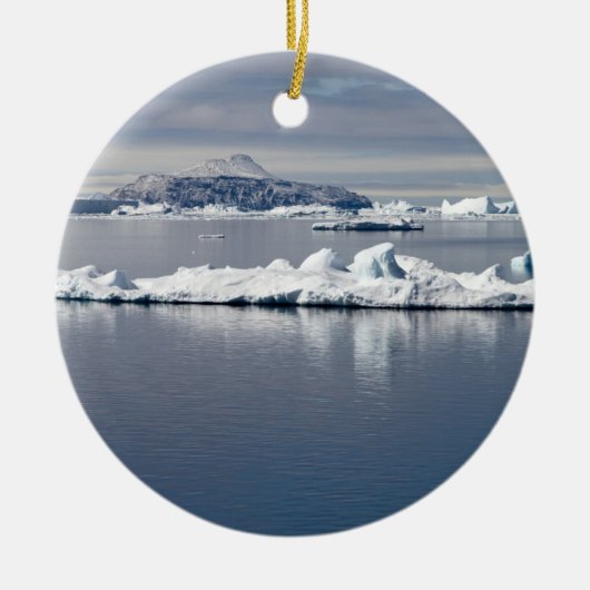 Antarctica landscape keramik ornament (Vorne)