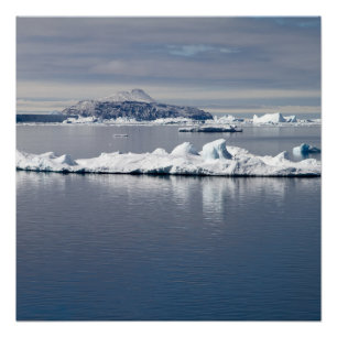 Antarctica landscape poster