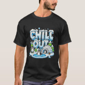 Antarctica Penguin Chill Ou Cute Winter Penguin Ig T-Shirt (Vorderseite)