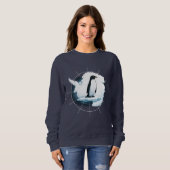 Antarctica Penguin Emblem – Polar Explorer Design Sweatshirt (Vorne ganz)