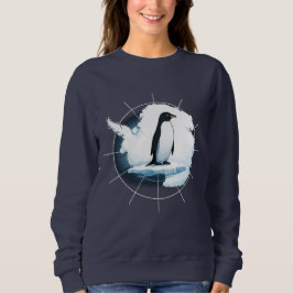 Antarctica Penguin Emblem – Polar Explorer Design Sweatshirt