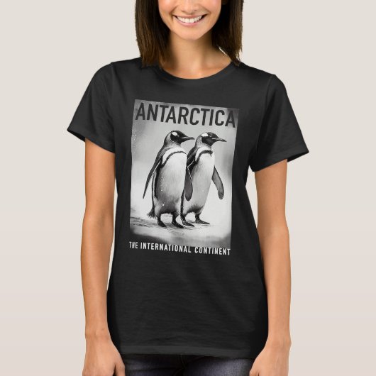 Antarctica Penguins The International Continent T-Shirt (Vorderseite)