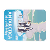 Antarctica Vintage Reiseplakat Magnet (Horizontal)