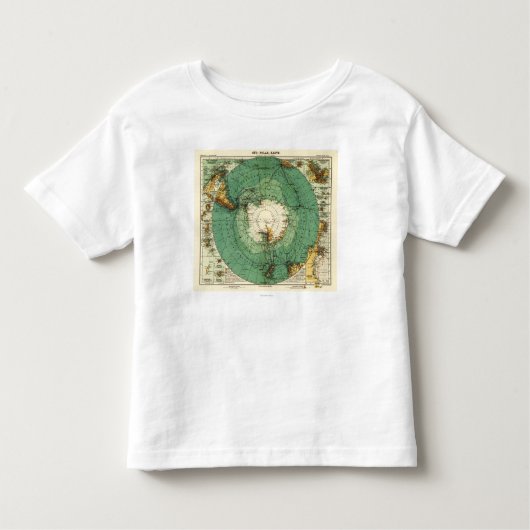 AntarcticaPanoramic MapAntarctica Kleinkind T-shirt (Vorderseite)