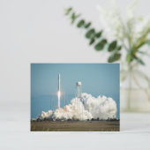 Antares Rocket Launch Postkarte (Stehend Vorderseite)