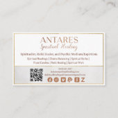 Antares Spirituelle Heilung Visitenkarte (Rückseite)