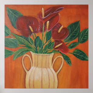 Antarium Acrylmalerei Druck Poster