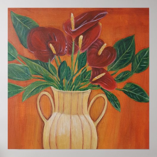 Antarium Acrylmalerei Druck Poster (Vorne)