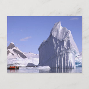Antarktika, Antarktische Halbinsel. Zodiak und Postkarte