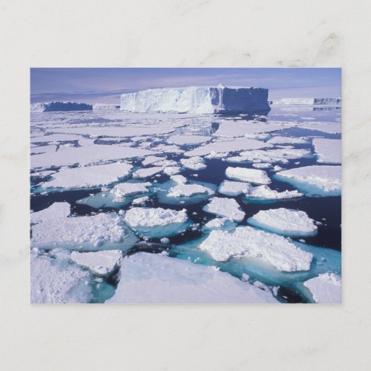 Antarktika, Eisfluss. Postkarte (Vorderseite)