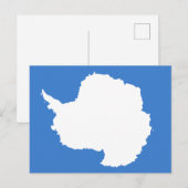 Antarktika-Flagge Postkarte (Vorne/Hinten)