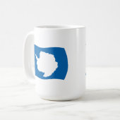 Antarktika Flagge Tasse (Vorderseite Links)