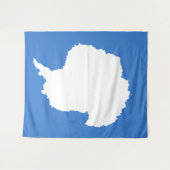Antarktika-Flagge Wandteppich (Vorderseite (Horizontal))