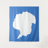 Antarktika-Flagge Wandteppich (Vorderseite)