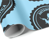 Antarktika Geschenkpapier (Rolleneckpunkt)