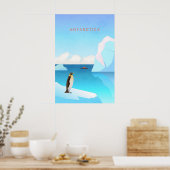 Antarktika Minimal Reiseplakat Poster (Küche)