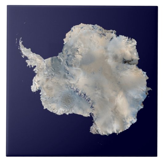 Antarktika (NASA Blue Marble-Bildmaterial) Fliese (Vorderseite)