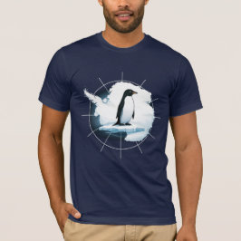Antarktika Pinguin-Emblem – Polarexplorer-Design T-Shirt
