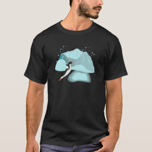 Antarktika Pinguin springt in einem Wasserbecken A T-Shirt