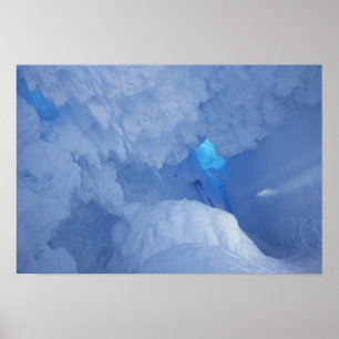 Antarktika, Ross-Insel, Kap Evans, Schneehöhle Poster