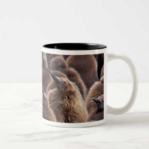 Antarktika, South Georgia Island, Königspinguine Zweifarbige Tasse