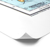 " Antarktis: 1912 - Detaillierte Karte ... Poster (Ecke)