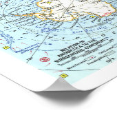 " Antarktis: 1963 Detaillierte Karte ... Poster (Ecke)