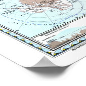 " Antarktis: 1987 Detaillierte Karte ... Poster (Ecke)