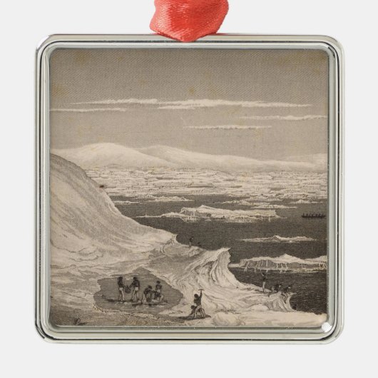 Antarktis 2 ornament aus metall (Vorne)