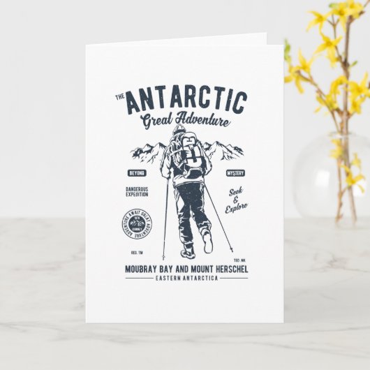 Antarktis-Abenteuer Karte (Gelbe Blume)