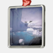 Antarktis Antarktis 2 Silbernes Ornament (Links)