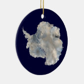 Antarktis (Blaue Marmorbildgebung der NASA) Keramik Ornament (Rechts)