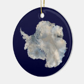 Antarktis (Blaue Marmorbildgebung der NASA) Keramik Ornament (Links)