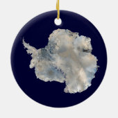 Antarktis (Blaue Marmorbildgebung der NASA) Keramik Ornament (Hinten)