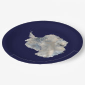 Antarktis (Blaue Marmorbildgebung der NASA) Pappteller (Schrägansicht)