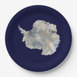 Antarktis (Blaue Marmorbildgebung der NASA) Pappteller