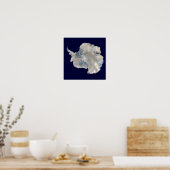 Antarktis (Blaue Marmorbildgebung der NASA) Poster (Küche)