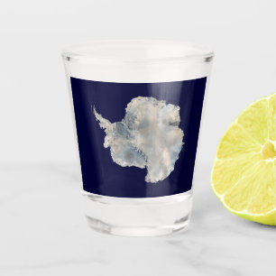 Antarktis (Blaue Marmorbildgebung der NASA) Schnapsglas