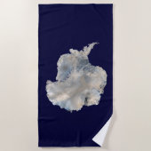 Antarktis (Blaue Marmorbildgebung der NASA) Strandtuch (Vorderseite)