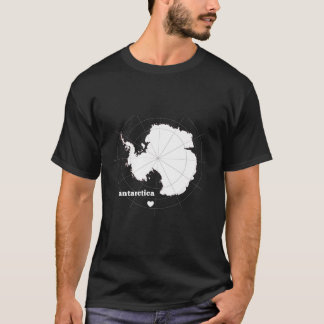 Antarktis, Breite und Länge T-Shirt