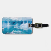 Antarktis-Eisberg-Foto mit Text