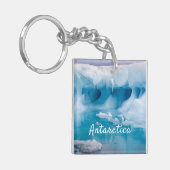 Antarktis-Eisberg-Foto mit Text Schlüsselanhänger (Vorderseite links)