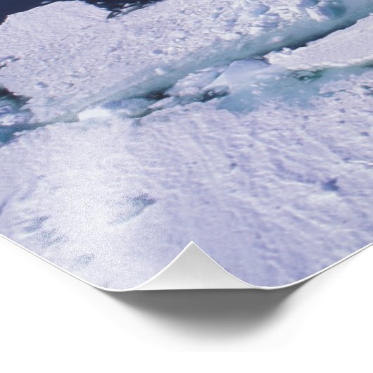 Antarktis, Eisfluss. Fotodruck (Ecke)