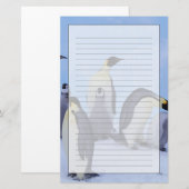 Antarktis, Emporer-Pinguine Briefpapier (Vorne/Hinten)