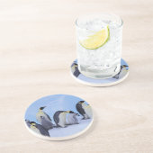 Antarktis, Emporer-Pinguine Getränkeuntersetzer (Seite)